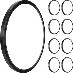 WKONCLDY 3200lm LED Flush Mount Ceiling Light, Super Slim 12 inch LED Ceiling Light, 5000K LED Ceiling Light for Bedroom, Living Room, Dining Room,Garage,Office (Black, 8 Pack)