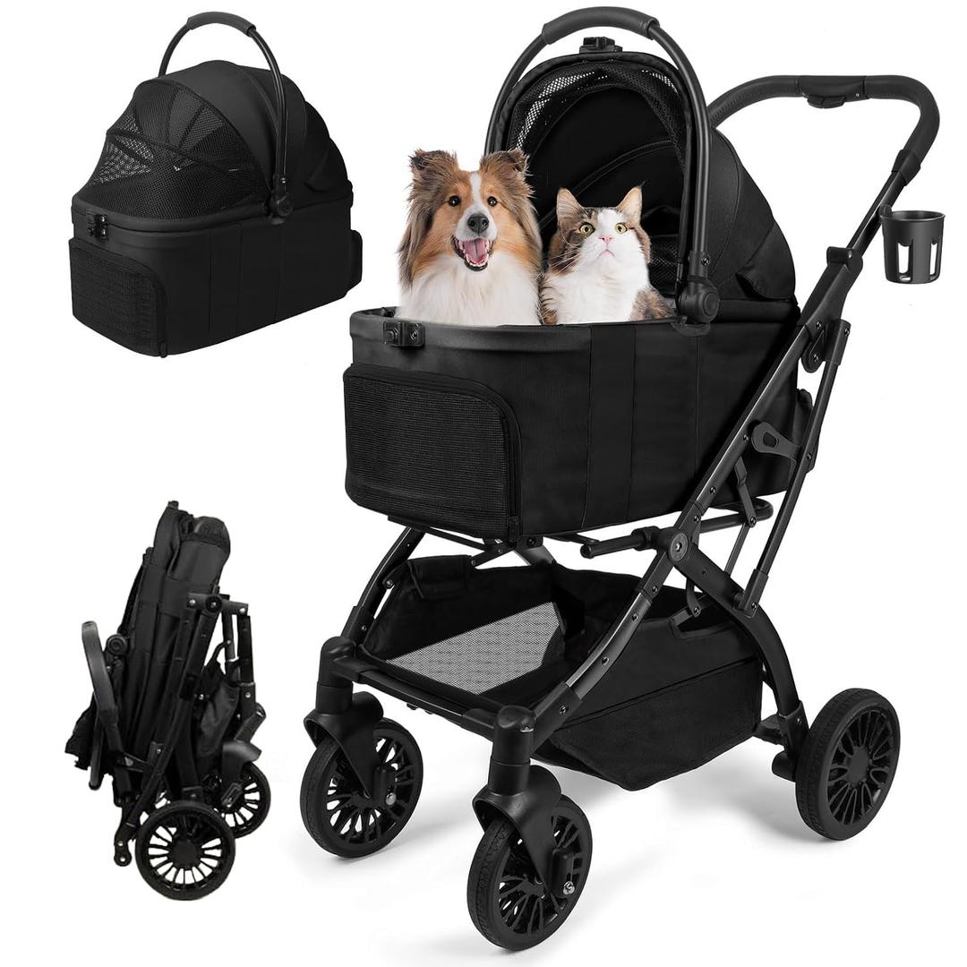 Small Dog Stroller, Pet Stroller for Small Dogs, 5-in-1 Dog Strollers