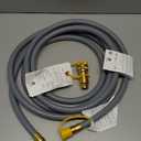 15 Feet 1/2 inch ID Natural Gas Grill Hose with Quick Connect Fittings, Natural Gas Line for Grill, Pizza Oven, Heater and More Low Pressure Appliance(NOT 3/8)