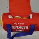 KMUYSL Baby Toys 0-12 Months, My First Sports Bag Plush Toy - 4 Sensory Balls Soft Toys with Crinkle, Rattles for 0-3-6-9-12 Month Newborn Infant, 1st Birthday for Babies Boys Girls Age 1