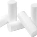 Crafjie Foam Cylinders for DIY Crafts and Arts Supplies (2 x 6in, 6 Pack), White Polystyrene Foam Rods for Modeling, Craft Supplies, DIY Home Craft Project