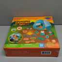 FUN LITTLE TOYS Pop Up Play Tent with Camping Gear and Tools Set, Outdoor Toys for Kids (Green)