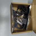 4 Pieces Self Adhesive Curtain Rod Bracket, Universal Plastic Curtain Rod Holders, No Drill Curtain Rod Brackets Curtain Rod Hooks for Bathroom, Bedroom, Livingroom, Kitchen (Black)