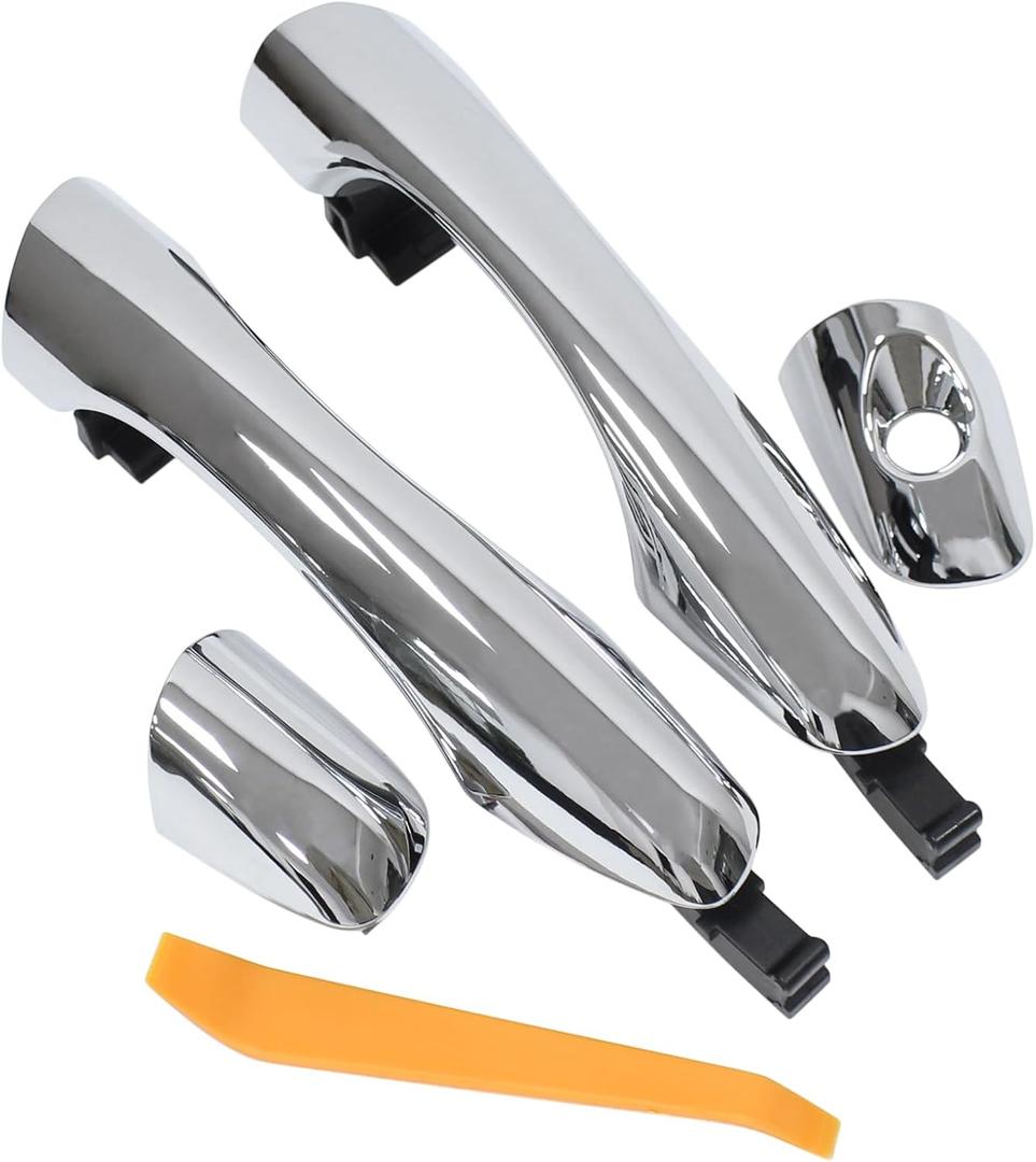 ApplianPar Front Driver and Passenger Side Exterior Door Handle Chrome for Kia Sorento 2016-2020