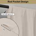 2 x Lecloud Estelle Linen Light-Filtering Curtain Tiers, Kitchen Short Curtains 24 Inch Length, Soft Textured Curtains, Rod Pocket Window Treatments (Each 30 W x 24 L, 2 Panels Set, Linen)