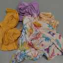 Burt's Bees Baby Girls' Underwear Set Breathable Organic Cotton Panties, Solids, Stripes and Prints Designs, Pack of 5 TagFree Comfort Briefs with Sizes for Toddler Girls 2T to 8 Years Old (4-5T)