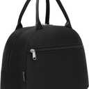 FlowFly Insulated Lunch Cooler Bag - Tote Bag Organizer for Women/Men, Black