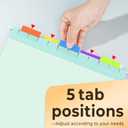 SUNEE 6 Pack Hanging File Folders,Hanging File Folders Letter Size with 1/5-cut Tabs, Assorted Macaron Colors Folders,Stay Organized for Your Home and Office Bulk File and Documents