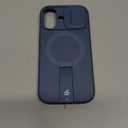 SURITCH for iPhone 17 Case with Camera Control Cover, Camera Slide Cover and Adjustable Kickstand, Compatible with MagSafe, Shockproof Bumper Protective Cases 6.3 Inch, Blue