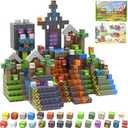 150 PCS Magnetic Building Blocks - Cross Town Magnetic Building Blocks STEM Toy for Kids,Educational Construction Game Gift for Boys and Girls Age 3-12