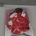 RSLOVE Christmas Lingerie for Women Sexy Teddy Bodysuit One Piece Santa Babydoll with Belt (Medium, Red)