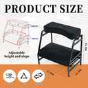 BALAPET Adjustable Double Step Footrest, High-Density Foam with Sturdy Iron Frame Foot Rest Under Desk for Office, Ergonomic Footrest with Washable Cover for Desk Work Office Life, Home