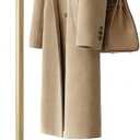 Coat Rack, L-Shaped Freestanding Metal Clothes Stand with Sintered Stone Base, Stable & Sturdy Storage for Coats, Hats, Bags, and Scarves, Ideal for Entryway, Office, and Bedroom, 15.7" x 9.8" x 67"