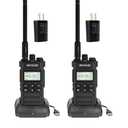Retevis RT86S Two Way Radio Long Range, Emergency Radio Walkie Talkie with LCD Screen, NOAA, High Power, Durable GMRS  Way Radio,16H Battery Llife, Type-C, for Snowstorm Off-Road Hunting(4Pack)