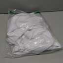 BYDOLL Table Cloth Round 48 Inch Fits Max38 Inch Diameter Top, 4 Pack White Washable Outdoor Winkle and Stain Resistant Spillproof Polyester Tablecloth for Round Tables Party Cover