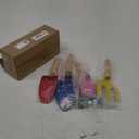 UMUACCAN 6 Piece Kids Beach Tools,Children Beach Sand Toys, Made of Metal with Sturdy Wooden Handle,Safe Beach Gardening Set,Spoon, Fork, Trowel, Rake & Shovel for Kids