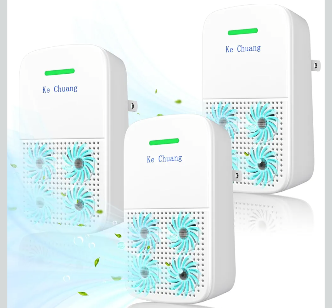 Plug In Air Purifier - Ionizer Air Purifier, Negative Ion Technology - Air Freshener for Home, Bedroom, Office, Smoke, Smokers - Small Air Filter Odor, Pets Smell - Air Cleaner (Set Of 3)18 Pieces