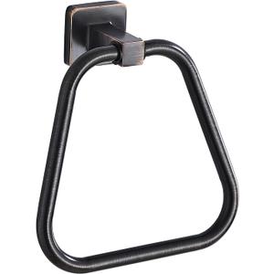 Oil Rubbed Bronze Towel Ring for Bathroom, Kitchen Bath Towel Holder Hangers Wall Mount Heavy Duty Stainless Steel (1 Pack)