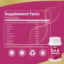 5 x EAA Capsules 1200mg, Amino acids Supplement for Women&Men- Essential Amino Acids - Non-GMO, Gluten Free, Vegan,90 Capsules