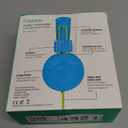 noot products Kids Headphones K22 Foldable Stereo Tangle-Free 5ft Long Cord 3.5mm Jack Plug in Wired On-Ear Headset for iPad/Amazon Kindle Fire/Boys/Girls/Laptop/School/Tablet (Teal/Lime)