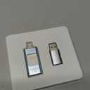 Apple MFi Certified 128GB Flash Drive for iPhone Thumb Drive Photo Stick, USB Memory Stick iPhone Flash Drive for Photos Videos, High Speed Jump Drive Compatible for iPhone/iPad/Android/PC (Blue)