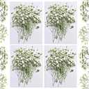 CONVELIFE Dried Babys Breath White, 48pcs Dried Flowers for Resin Pressed from Natural Flowers, Natural Pressed Flowers for Wedding Resin Art Craft DIY Card Making Home Party Decor (White)