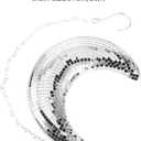 Hanging Moon Disco BallMirror Disco Ball Rotating Glass Mirror - with Attached String for Birthday Wedding,Party,Room,Home,Bar (20X16CM)