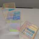 Thyle Jewelry Acrylic Risers Square Cube Display Nesting Risers Figure Stand with Hollow Bottoms Display Stand Shelf for Cosmetics Food Collectibles Perfume, 6 Sizes(Colorful,12 Pcs)