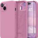 Magnetic for iPhone 15 Plus Case, Compatible with MagSafe, [Full Camera Protection][Screen Protector] Silicone Shockproof Protective Phone Case for iPhone 15 Plus 6.7", Blackcurrant