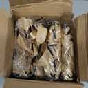 Yeaqee 50 Pcs Mini Metallic Paper Gift Bags with Handles 4x2.75x4.5'' Tiny Small Gift Bags with Thank You Tag for Wedding Graduation Birthday Party Return Gifts Jewelry Business (Kraft,Gold)