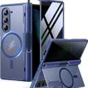 MOBOSI for Z Fold 6 Case with Privacy Screen Protector [Compatible with Magsafe], [Built-in Kick stand & Full Body Hinge Protection] Shockproof Phone Cover for Samsung Galaxy Z Fold6, Blue