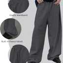 Landtown Men's Baggy Lounge Pants Cotton Sweatpants with Elastic Drawstring Waist with Pockets (Gray, XL)