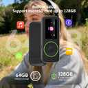 64GB Sport Clip on MP3 Player with Bluetooth- Superlight Mini MP3 Player with FM Radio,Recorder,MicroSD Support,Shuffle Playback for Jogging,Running,Cycling, Hiking,Climbing and Yoga