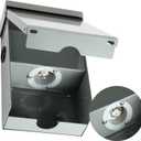 Blulu 50 Amp Power Inlet Box Pre-Drilled Generator Inlet Box Compatible with NEMA SS2-50P 3-Prong Locking Generator Plug Outdoor Weatherproof 125/250V, 12500W Ready for Houses Emergency RV Receptacle