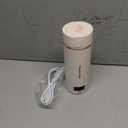 Travel Electric Kettle Portable Mini Kettle,Small Hot Water Boiler with 4 Temperature Settings,304 Stainless Steel,Fast Boiling Water with Auto Shut-Off and Boil Dry Protection,400ml (Beige, 400ML)