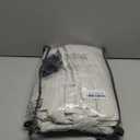 INOVADAY 100% Blackout Curtains for Bedroom, Black Out Curtains 102 Inch Long, Clip Rings Linen Blackout Drapes, Thermal Insulated Room Darkening for Living Room, 2 Panels - Beige,W50xL102