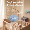 let's make Baby Crib Mobile Arm - Wooden Baby Mobile Crib Holder Height Adjustable for Hanging Baby Crib Attachment for Nursery Decor