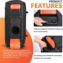 Speaker Travel Protective Case Compatible with JBL PartyBox 720, Portable Speaker Dust Cover Storage Bag for Outdoor Camping