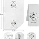 2 x Funny Goose Kitchen Towels, Bachelorette Party Gifts Dish Tea Towels for Kitchen Decor, Engagement Newly Engaged Gifts for Couples Decorative Hand Towel for Bathroom, 16x24 Inch Set of 2