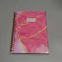 2026 Planner, Daily Weekly Monthly Planner with Tabs, 2026 monthly planner with Color Pen, Sticky Notes and Stickers, 6.2" x 8.5", Durable Twin Wire Binding, Storage Pocket - Pink Marble