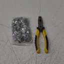 300 Pcs Wire Cage Clips and Pliers,Hog Ring Pliers for Rabbit Chicken Bird Dog Cat Pigeon Wire Cage