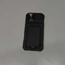 SSLOTSCASE for iPhone 17 Pro Max Case with Card Holder & Kickstand & Slide Camera Lens Cover & Camera Stand & Wallet, Military-Grade Heavy Duty Phone Case Cover for iPhone 17 Pro Max 5G 2025, Black