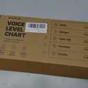 SCHOLOX Magnetic Classroom Voice Level Light, Push Light Voice Level Chart, 24"L x 2.8"W