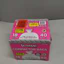 Ultrasac Compactor Bags - (40 Pack with Ties) 18 Gallon for 15 inch Compactors - 25" x 35" Heavy Duty 2.5 MIL Garbage Disposal Bags Compatible with Kitchen aid Kenmore Whirlpool GE Gladiator