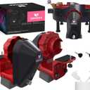 GEOCCI Electric Knitting Machine Adapter for ADDI 46-Needle Round Knitting Machine (Black and Red)