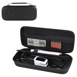 2 x Stethoscope Case for 3M Littmann Classic III, Lightweight II S.E, MDF Acoustica Stethoscope, Medical Assistant Essentials Hard case with Divider Interlayer for Nurse Accessories (Black)