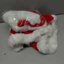 AOGU 6 Pack Plush Santa Hat Confortable Velvet Red Christmas Hat for Christmas Party Favors Fit for Adults and Kids