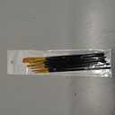 6Pcs/Pack Artist Paint Brushes Set Flat and Round Tip for Acrylic Watercolor Oil Canvas Hobby Craft Fabric