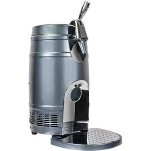 Koolatron 5L Mini Beer Keg Cooler with Dual Taps for Gravity or Pressurized Top Dispensing Kegs, Includes 12V DC and 110V AC