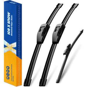 3 Wipers 26"/16"/11" Windshield Wiper Blades Replacement for KIA Sportage 2022-2017 Sorento 2020-2016 Hyundai Santa Fe 2021-2019 Automative Wiper Blades 26"+16" Front Wipers with Rear Wiper Set